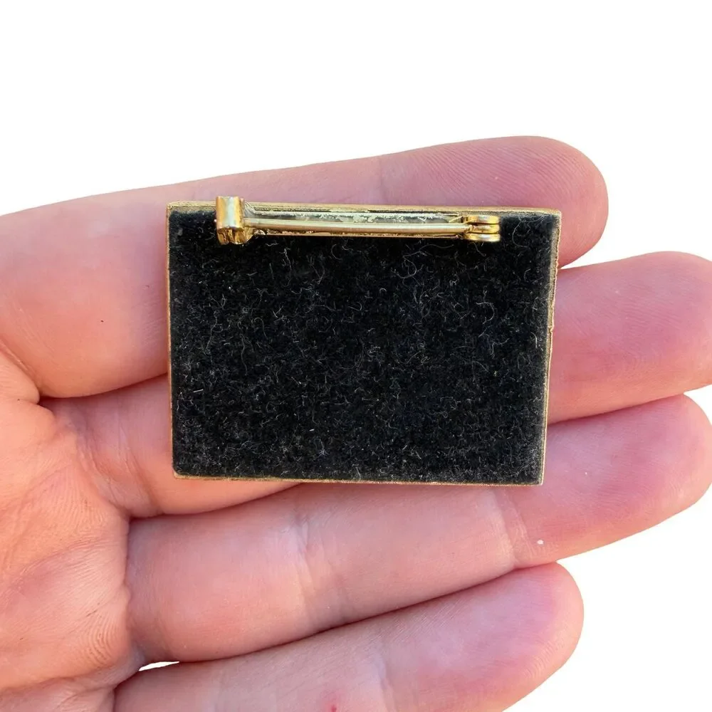 Vintage Mini Monet “The River” Brooch Claude Monet Jewelry Pin Unique Art Brooch